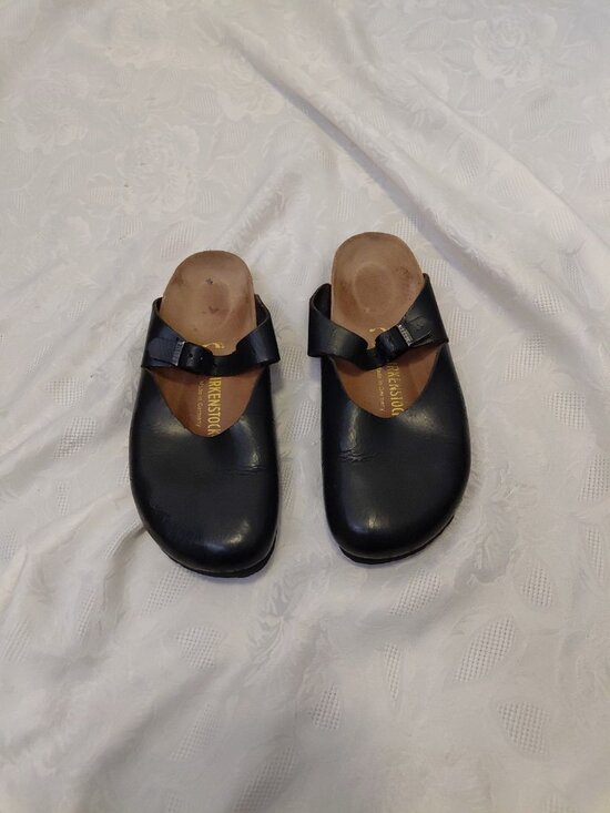 Birkenstock Shoes - Birkenstock Rosemead Leather Slip On Mary Janes Mules  Size  US 8.0-8.5  EU 39
